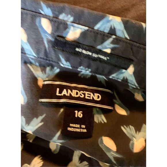 Lands’ End Bluebird Button up Shirt - Picture 5 of 7